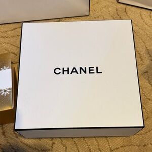 Chanel White Box with Black Accents